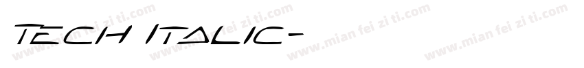 Tech Italic字体转换